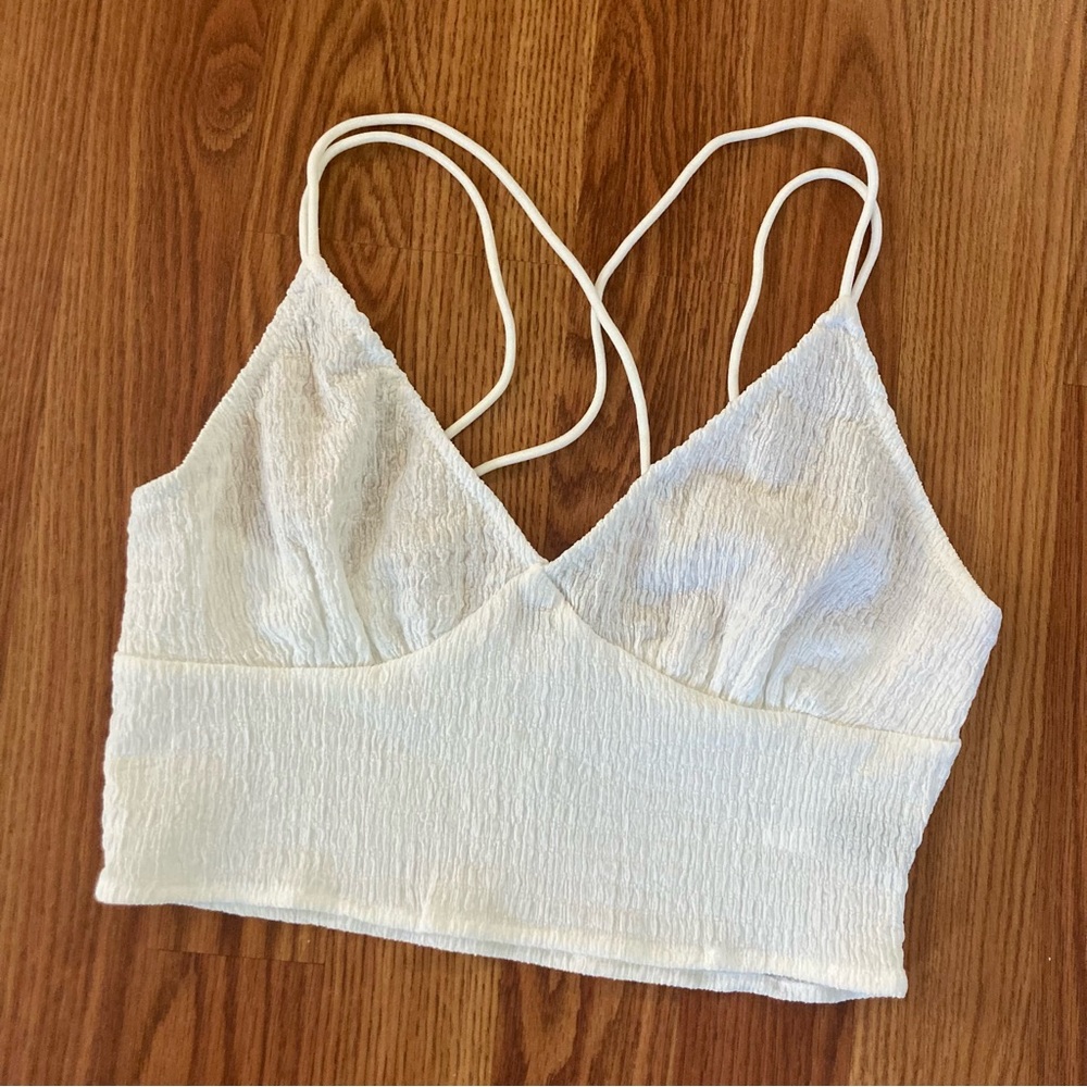 White crop top